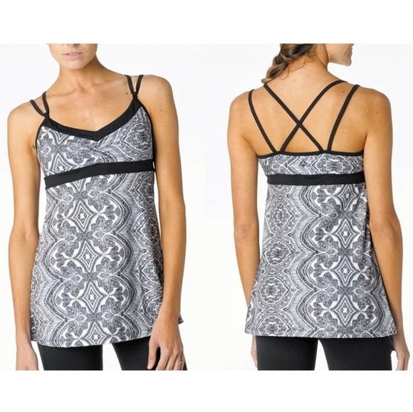 🌸 Prana | Breathe Printed Workout Tank  top L‎ - Picture 1 of 13
